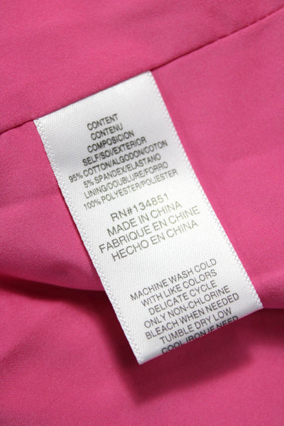 Wayf Women Fit & Flare Sundress Pink Square Neck Short Sleeve Tie Waist Size M