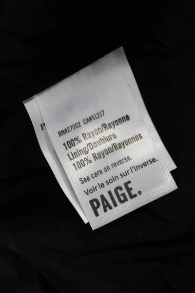 Paige Womens Mini Sundress Black V-Neck Short Sleeve Rayon Size M