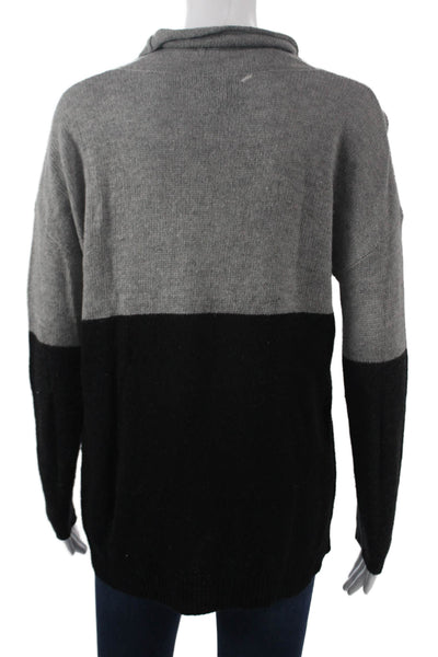 Joie Womens Pullover Sweater Black Mock Neck Long Sleeve Size S