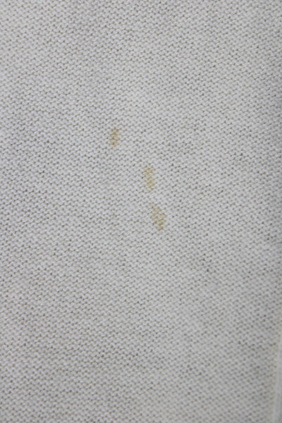 J Crew Women Cardigan Beige Cotton Short Sleeve Solid Size M