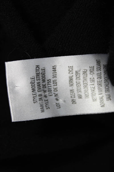 Theory Womens Black Wool Blend Coatigan 3/4 Sleeve Classic Size PP