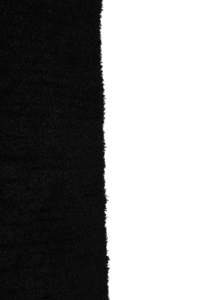 Barefoot Dreams® Womens Fluffy Rectangular Scarves Black Size 66X12"