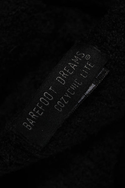 Barefoot Dreams® Womens Fluffy Rectangular Scarves Black Size 66X12"