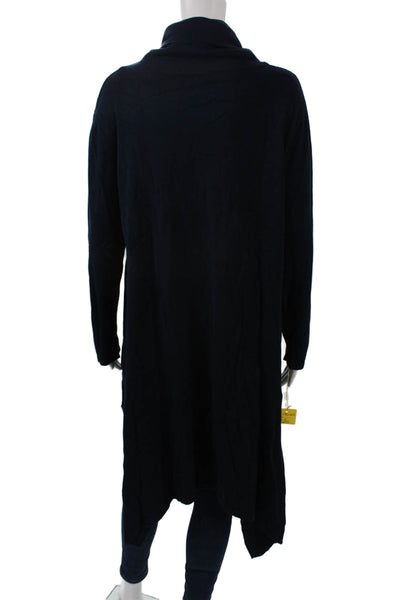 Sophy Curson Women Turtleneck Pullover Dark Blue Long Sleeve Size S