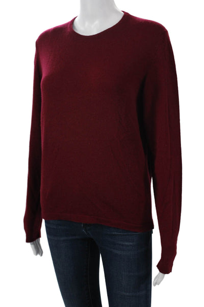 Gillian Hunter Cashmere Women Pullover Red Crewneck 100% Cashmere Size XL