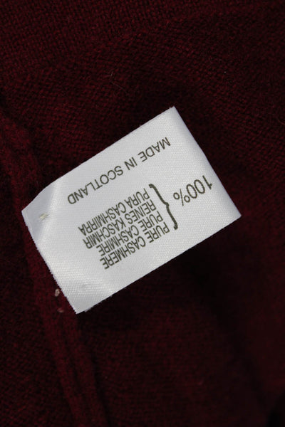 Gillian Hunter Cashmere Women Pullover Red Crewneck 100% Cashmere Size XL