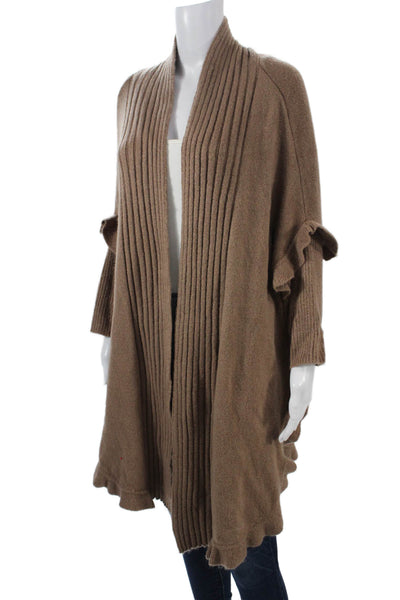 Muche Et Muchette Womens Cardigan Brown Long Sleeve Bohemian Size One Size