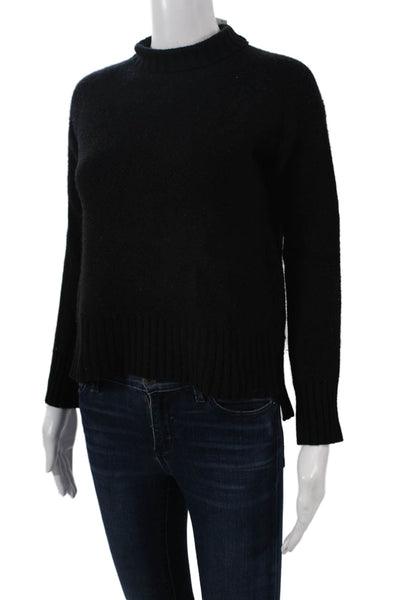 Everlane Women Pullover Sweater Black Recycled Cashmere Crew Neck Size 2XS