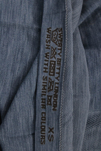 Sweaty Betty Women Blue Basic Tank Round Neck Sleeveless Size XS