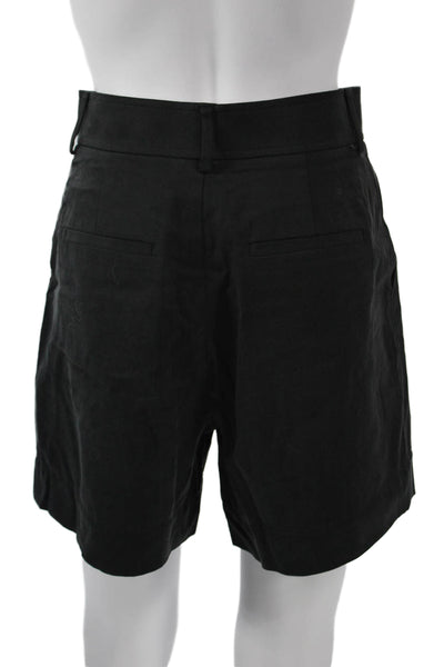 Everlane Women Chino Shorts Black Tencel Cotton Size 0