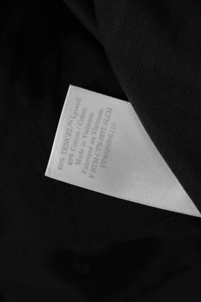 Everlane Women Chino Shorts Black Tencel Cotton Size 0