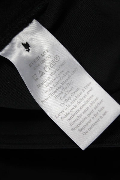 Everlane Women Chino Shorts Black Tencel Cotton Size 0
