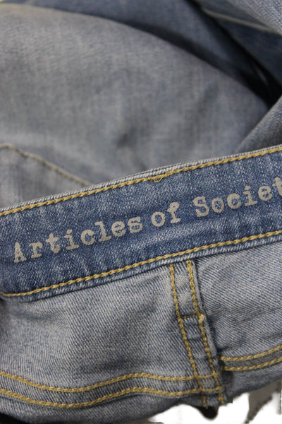 Articles of Society Women Bootcut Flared Light Blue Mid-Rise Jeans Size 26