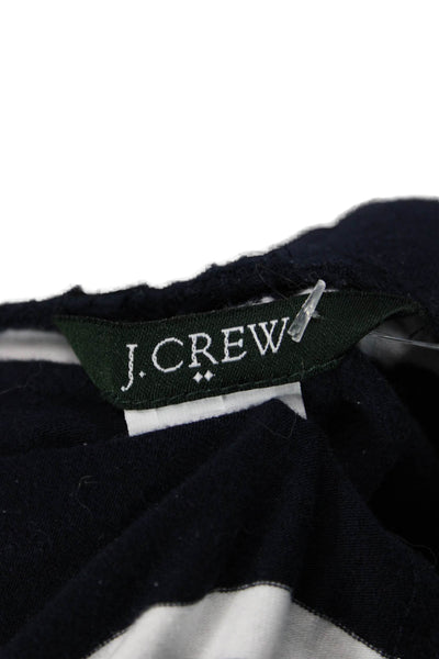 J Crew Womens Ankle Leggings Dark Blue Striped Nautical Size S