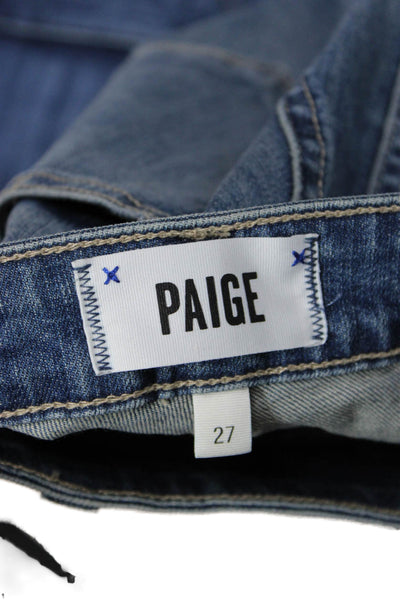 Paige Womens Skinny Ankle High Waist Blue Jeans Size 27