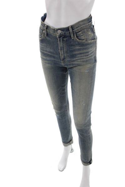 Citizens of Humanity Womens Ankle Skinny High Waist Blue Jeans Size 27