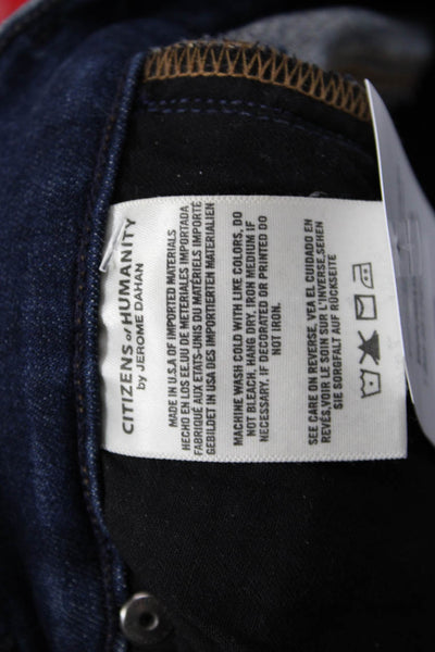 Citizens of Humanity Women Ankle Skinny Jeans Dark Blue Mid Rise Size 27
