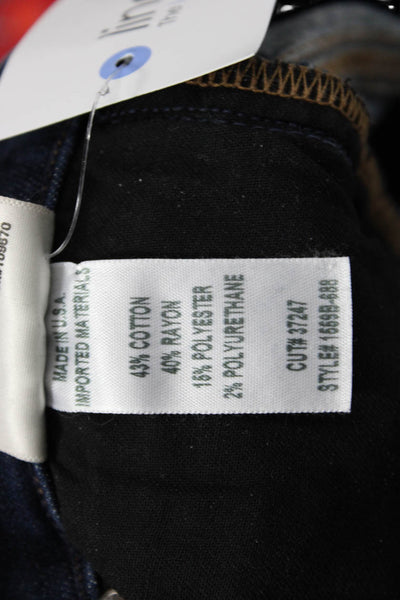 Citizens of Humanity Women Ankle Skinny Jeans Dark Blue Mid Rise Size 27