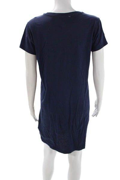 Polo Ralph Lauren Women T-Shirt Dress Dark Blue Cotton Short Sleeve Size M