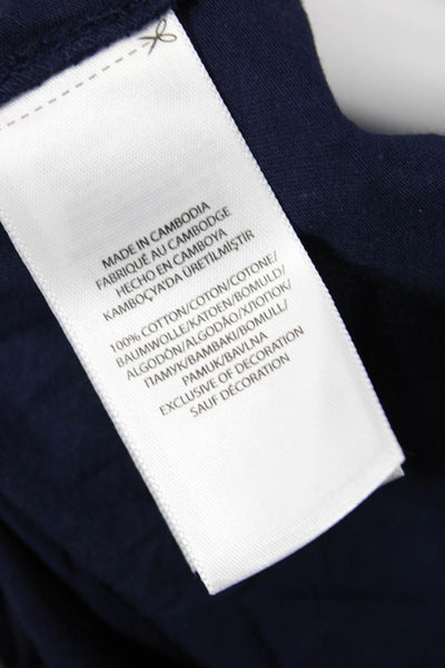 Polo Ralph Lauren Women T-Shirt Dress Dark Blue Cotton Short Sleeve Size M
