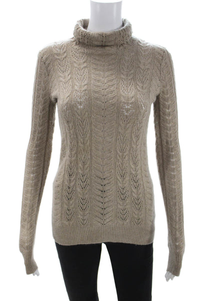 Lauren Ralph Lauren Women Turtleneck Pullover Beige Size S