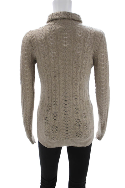 Lauren Ralph Lauren Women Turtleneck Pullover Beige Size S