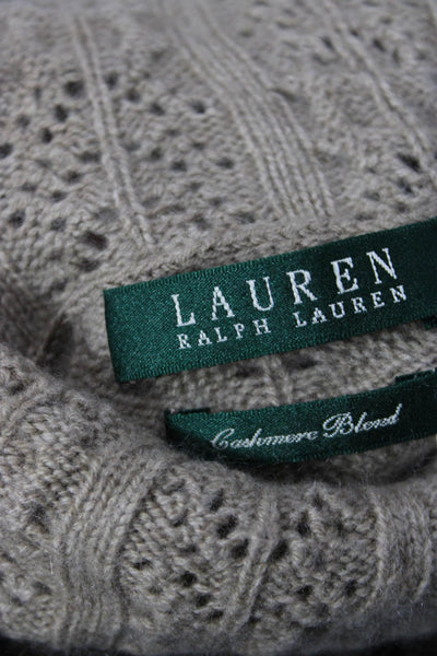 Lauren Ralph Lauren Women Turtleneck Pullover Beige Size S