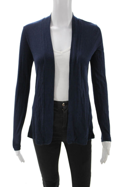 J Crew Womens Cardigan Sweater Dark Blue Long Sleeve Size XS