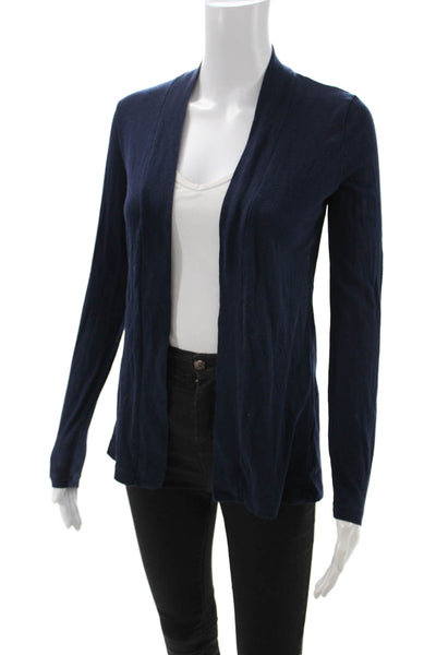 J Crew Womens Cardigan Sweater Dark Blue Long Sleeve Size XS