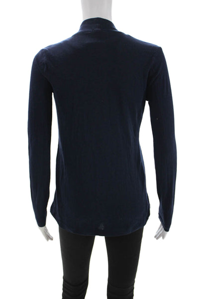 J Crew Womens Cardigan Sweater Dark Blue Long Sleeve Size XS