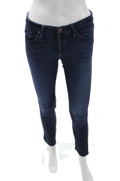AG Adriano Goldschmied Womens Skinny Ankle Dark Blue Jeans Size 27