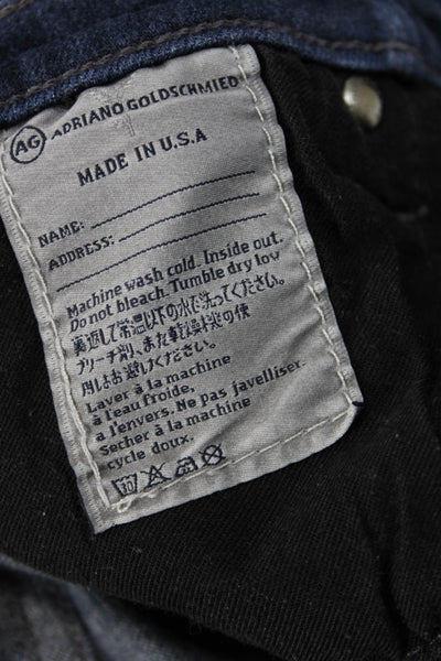 AG Adriano Goldschmied Womens Skinny Ankle Dark Blue Jeans Size 27