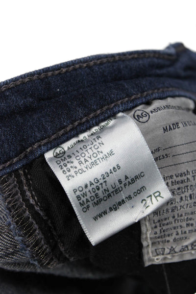 AG Adriano Goldschmied Womens Skinny Ankle Dark Blue Jeans Size 27