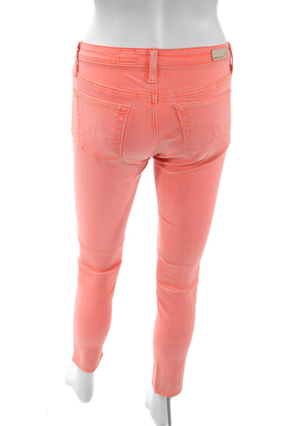 AG Adriano Goldschmied Womens Ankle Skinny Orange Jeans Size 26