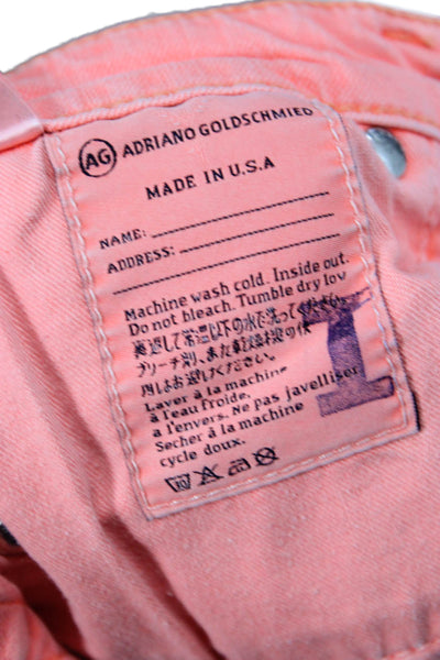 AG Adriano Goldschmied Womens Ankle Skinny Orange Jeans Size 26