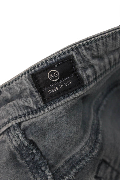 AG Adriano Goldschmied Womens Ankle Skinny Jeans Gray Mid Rise Size 26