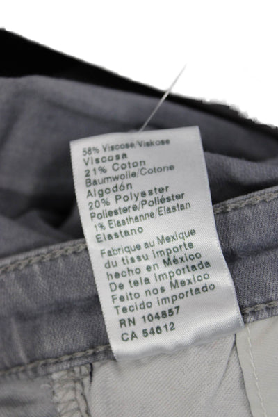 AG Adriano Goldschmied Women Skinny Ankle Jeans Gray Mid Rise Button Size 25