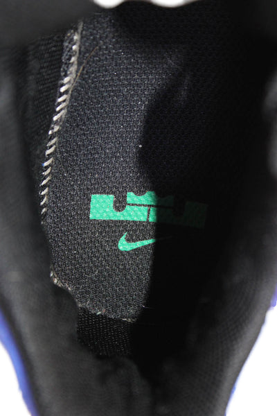 Nike Boys LeBron Witness 7 Colorblock Basketball Sneakers Green Blue Yellow 6Y