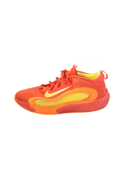 Nike Boys Lace Up Logo Knit IsoFly Grade School Sneakers Orange Size 7
