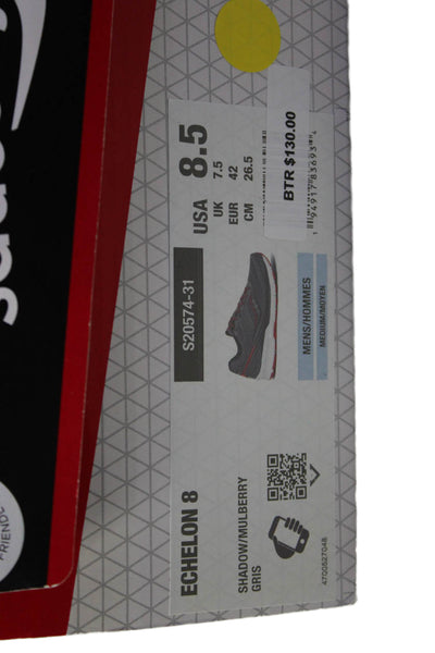 Saucony Mens Echelon 8 Running Athletic Sneakers Shoes Dark Gray Size 8.5