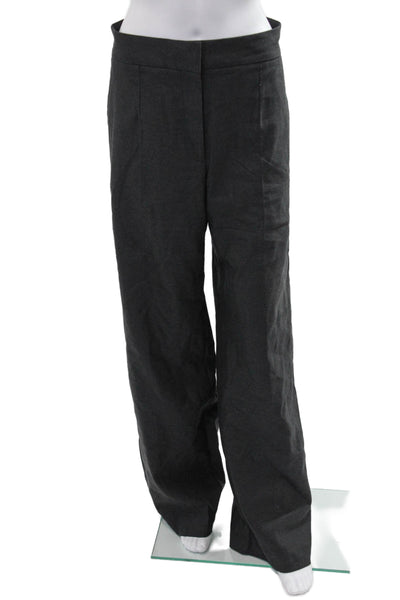 Zara Womens Dress Pants Black Zip Classic Size M