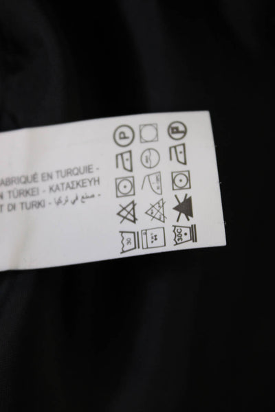 Zara Womens Dress Pants Black Zip Classic Size M