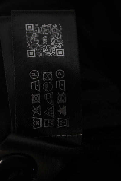 Zara Women Dress Pants Black Drawstring Linen Viscose Size M