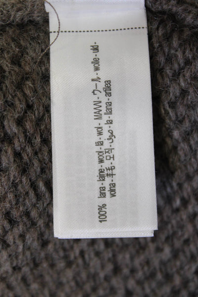 Zara Women Sweater Dress Brown Turtleneck Long Sleeve Knee Length Wool Size XS