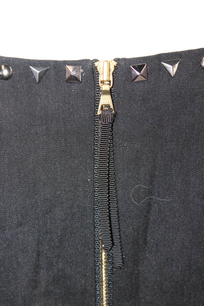 Rebecca Taylor Women Sheath Mini Black Gothic Linen Blend Dress Size 8