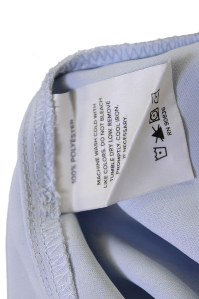 Brooks Brothers Women Light Blue V-Neck Basic Blouse Size XL
