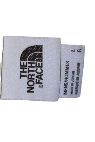The North Face Mens Full-Zip Hoodie Brown Drawstring Long Sleeve Size L