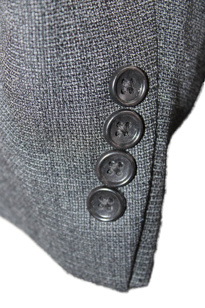 Bonobos Men Dark Gray 100% Wool Suit Jacket Button Collared Classic Size 42