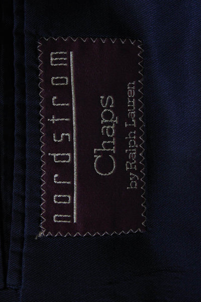 Nordstrom Mens Dark Blue Virgin Wool Blazer Button Size 42