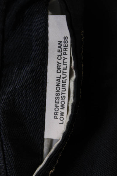 Nordstrom Mens Dark Blue Virgin Wool Blazer Button Size 42